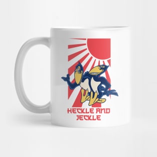 Heckle And Jeckle Retro Japanese Mug